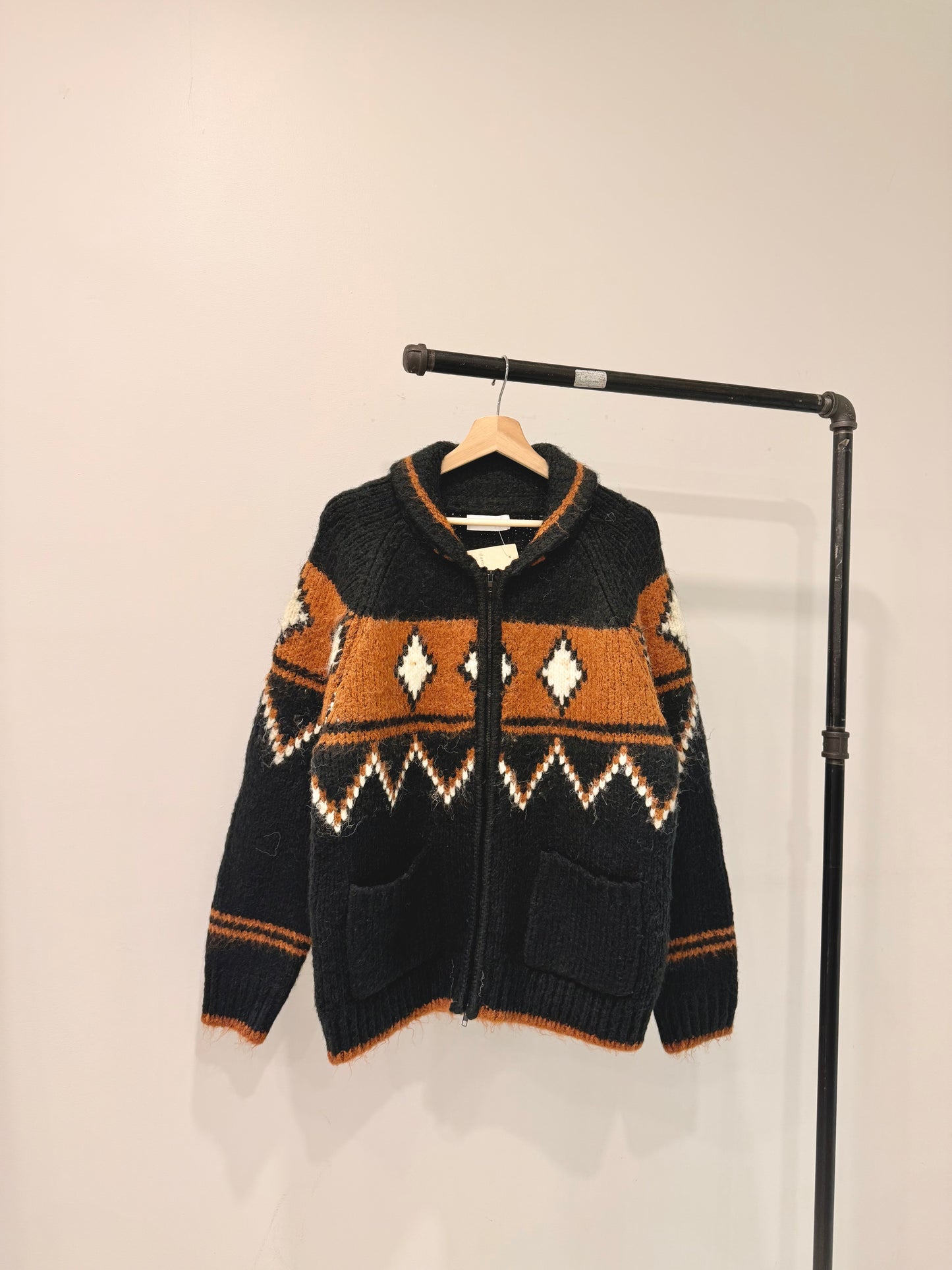 GOLDEN Heavy zip-up sweater
