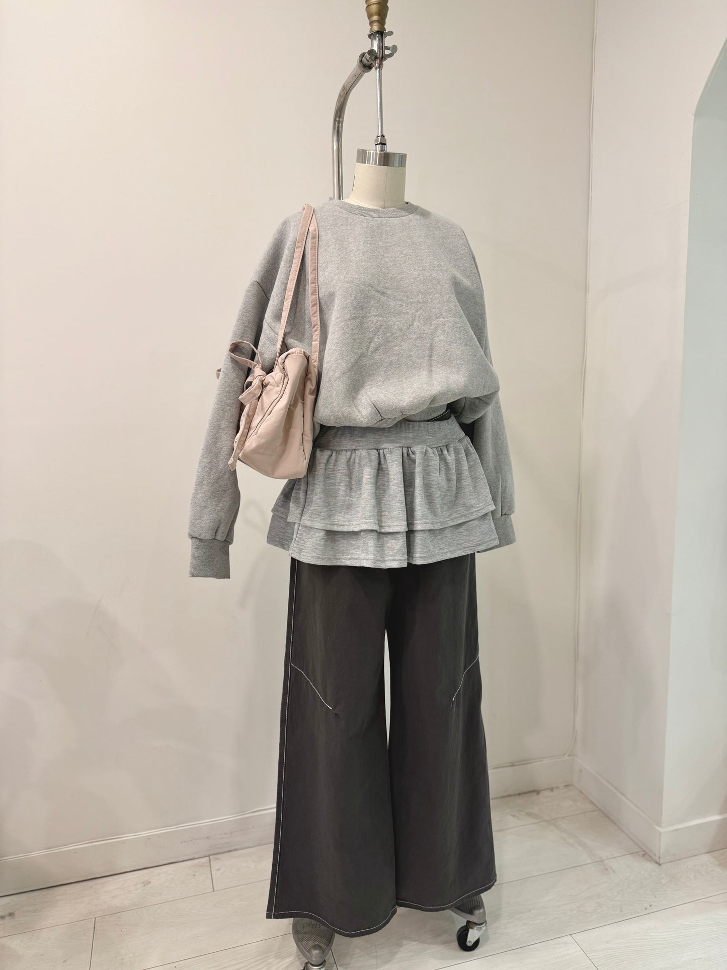 FREN Micro tiered skirt