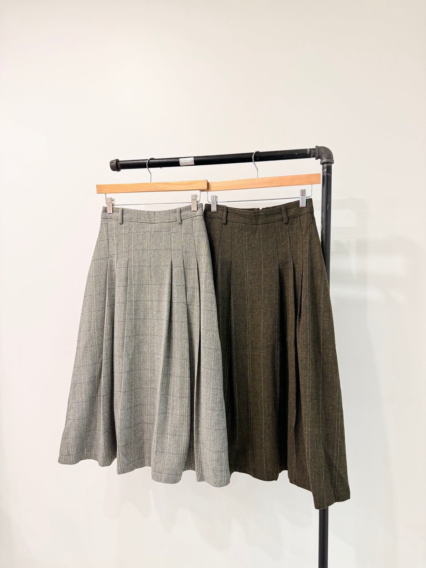 WEST Glen-plaid maxi skirt