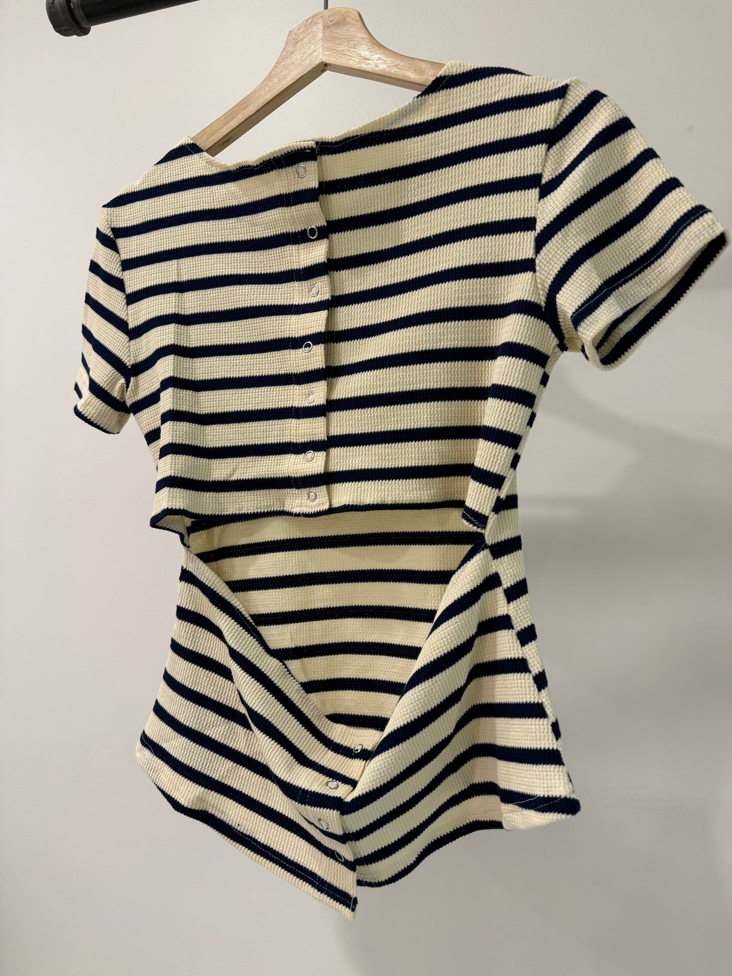 LITTO Stipe backless top