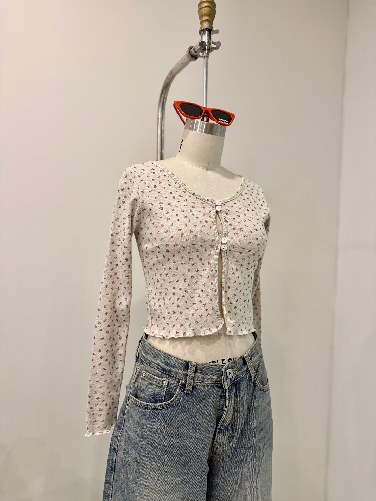CAKE Floral mini cardigan