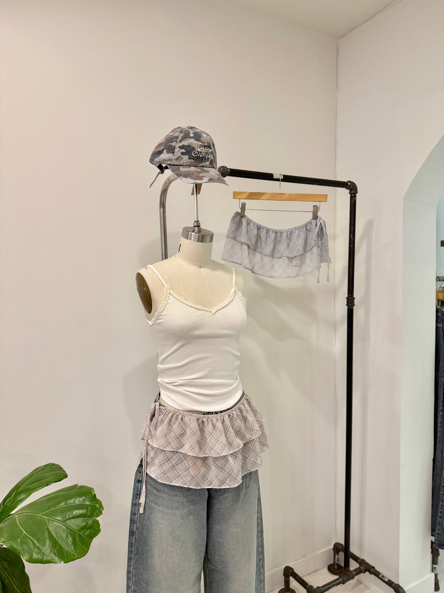 YOCO Overlay micro wrap skirt