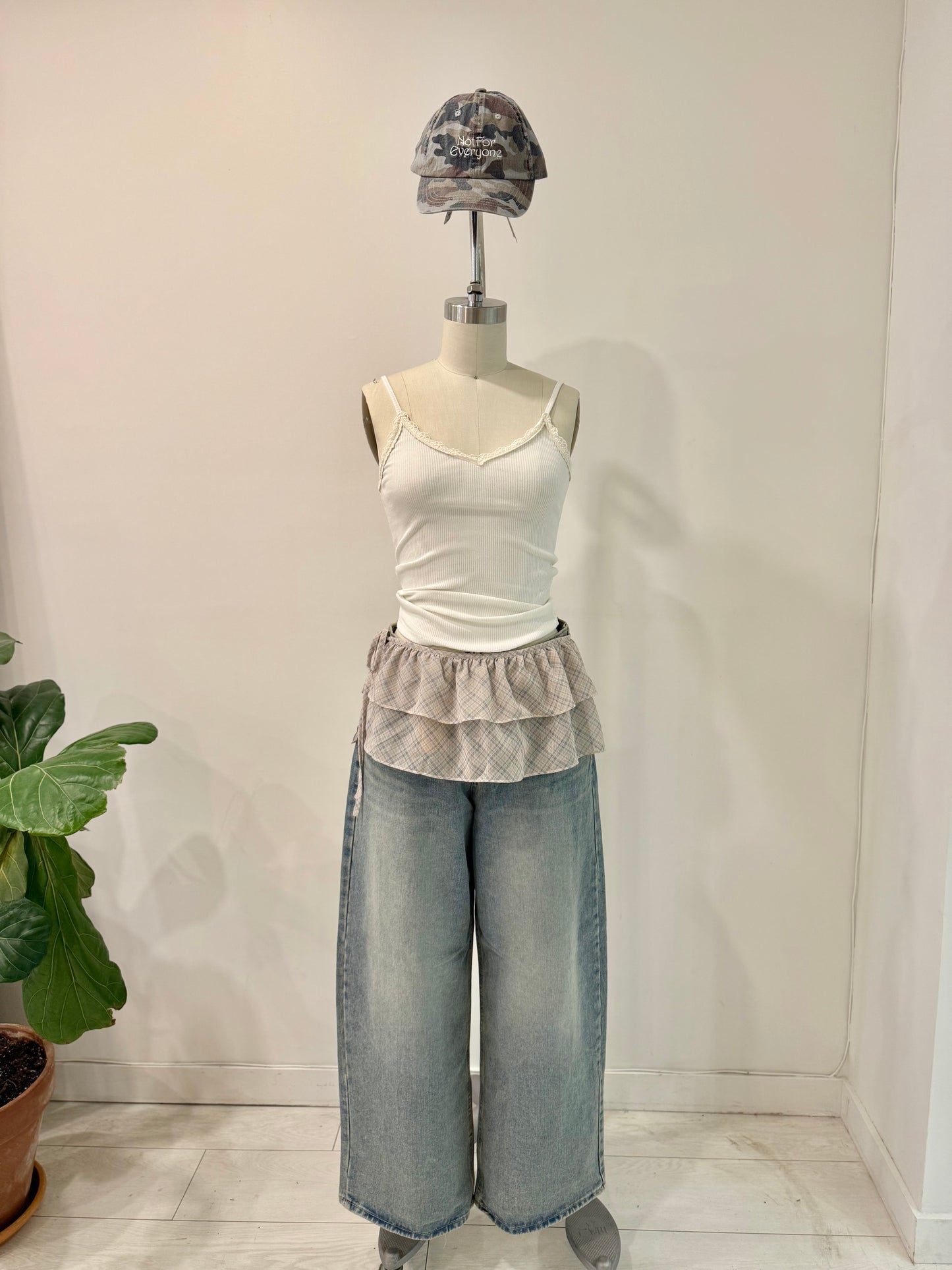 YOCO Overlay micro wrap skirt