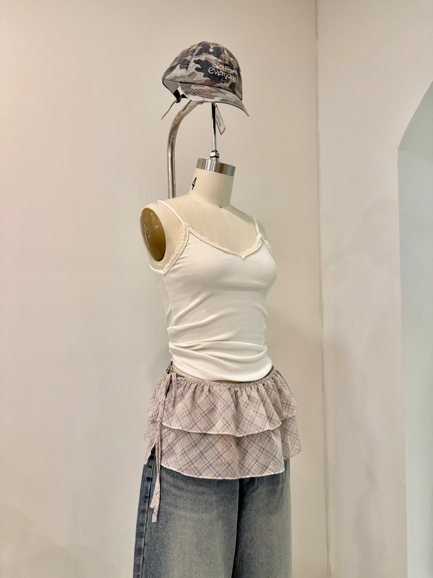 YOCO Overlay micro wrap skirt