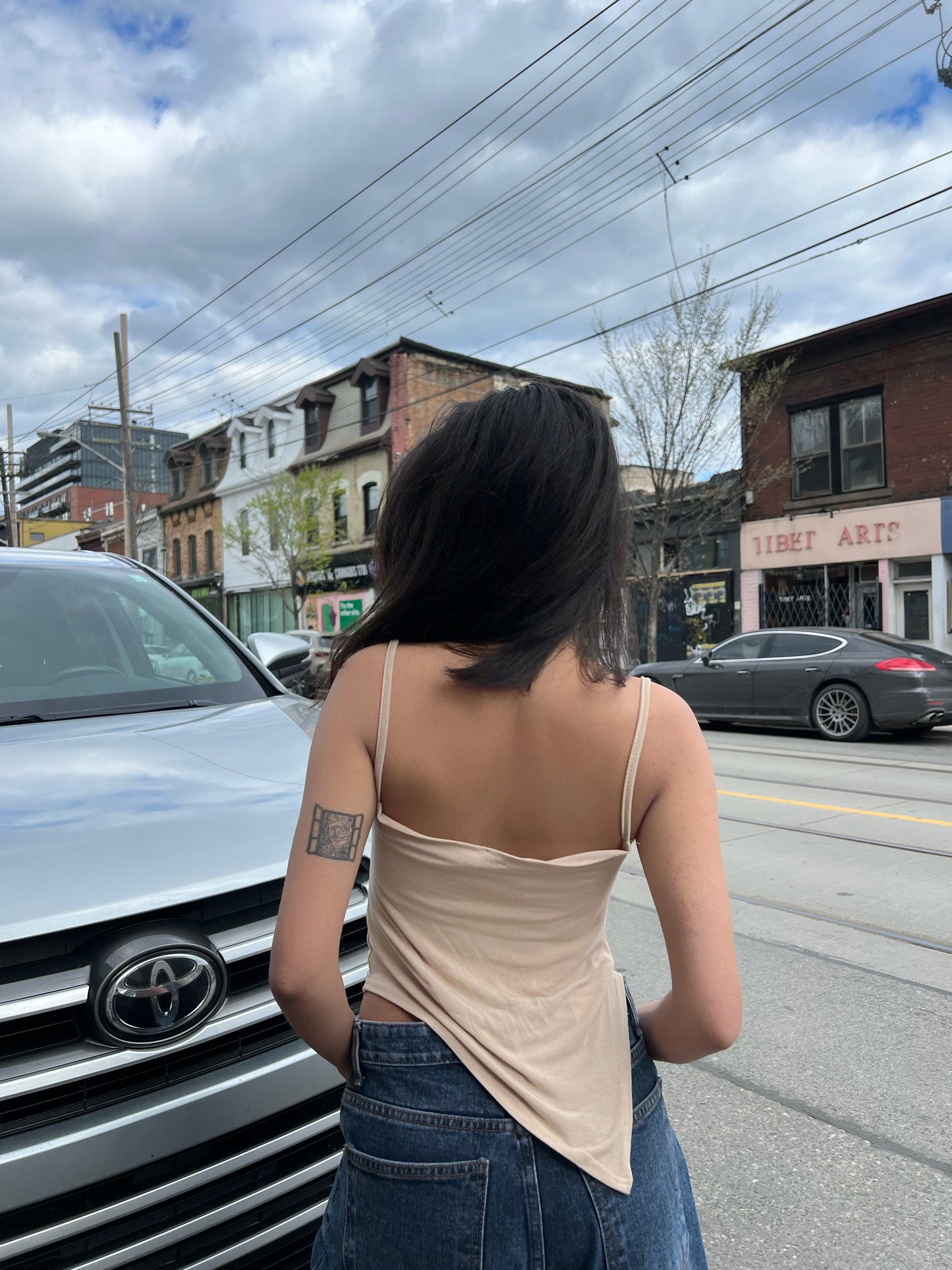 FENCH Cowl neck tanktop