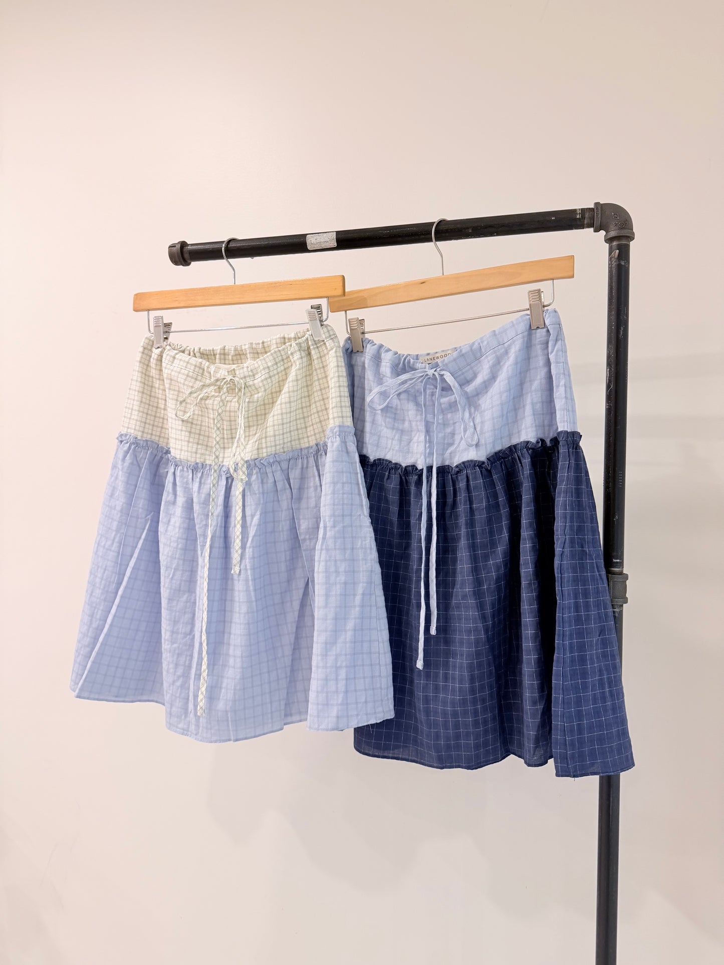 TABBY Windowpane skirt