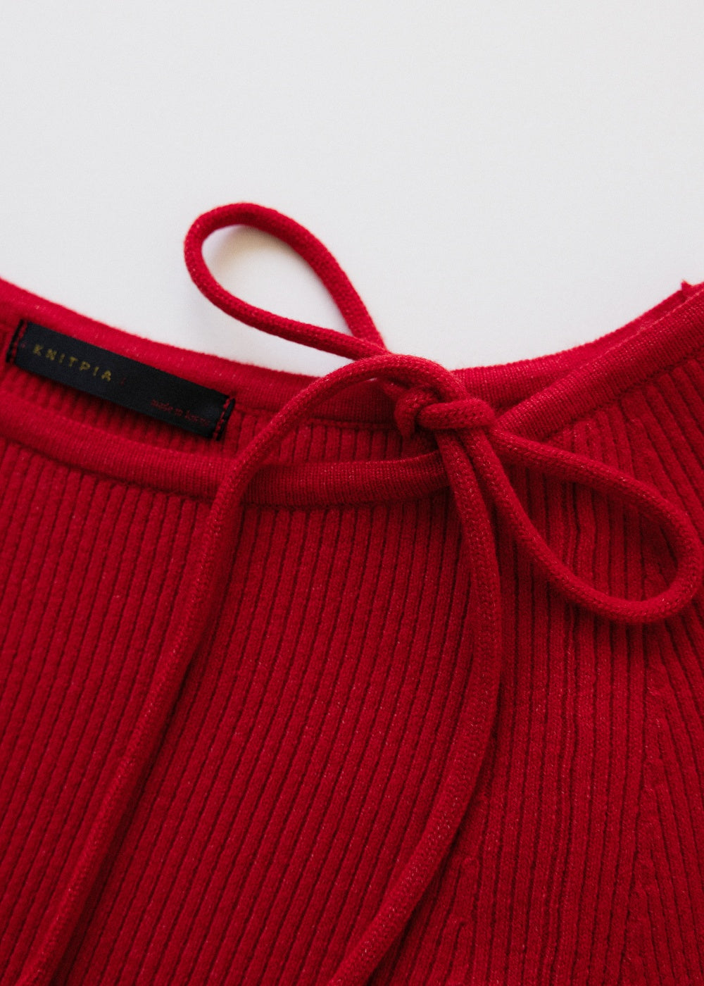 MELO Tie shoulder knit top