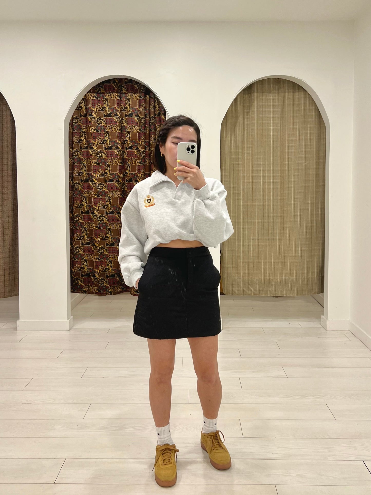 JUNO Padded mini skirt