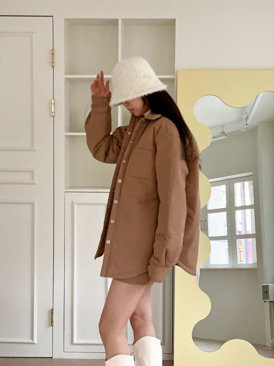 JUNO Padded mini skirt