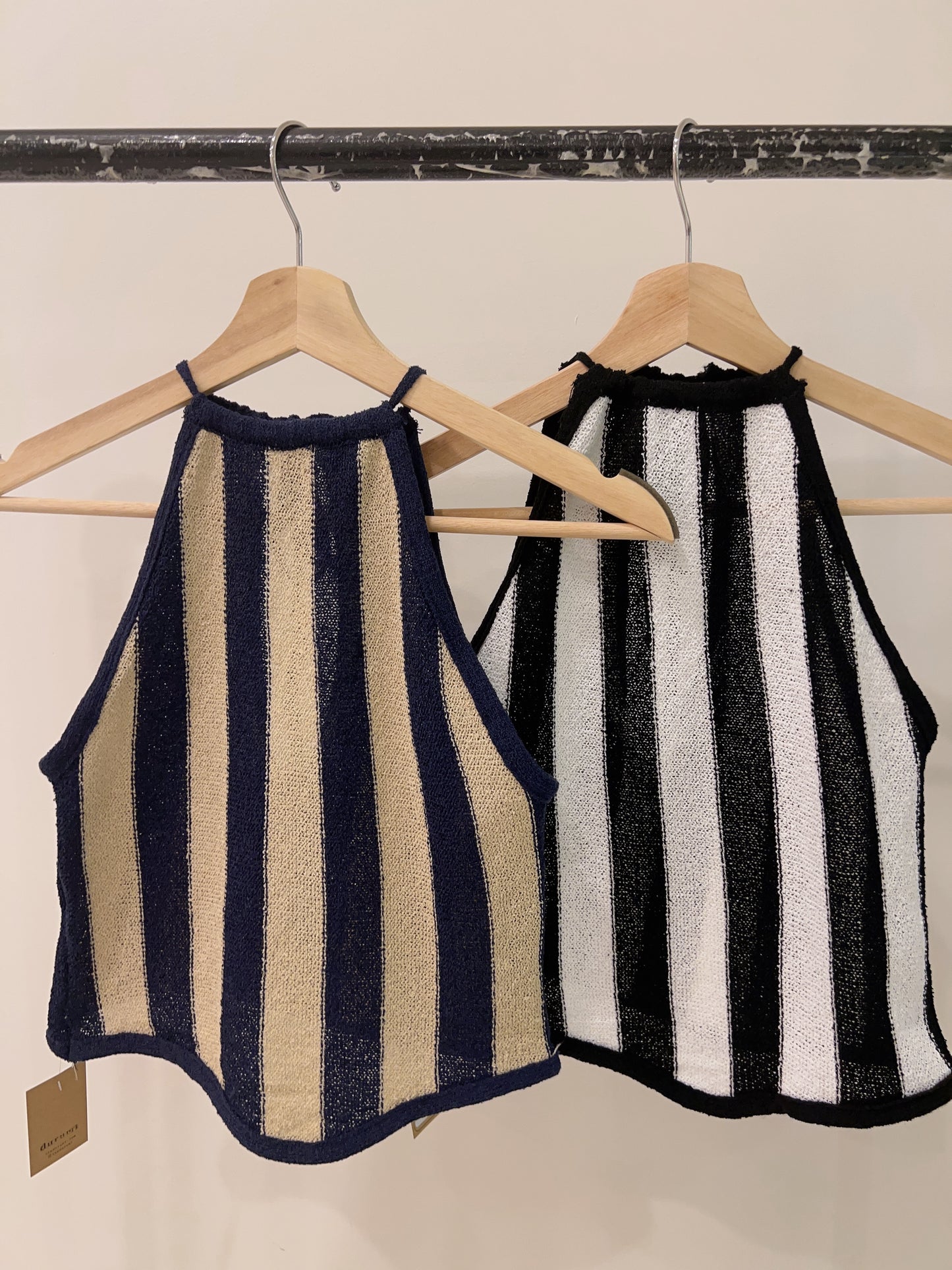 DRUM Stripe halter top