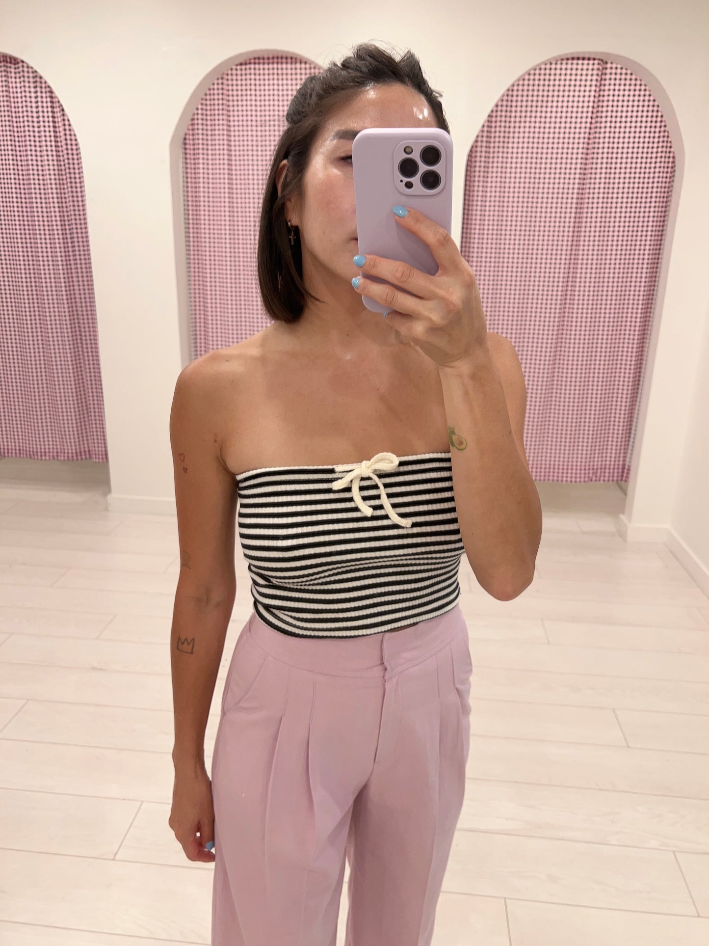 MIYA Stripe tube top