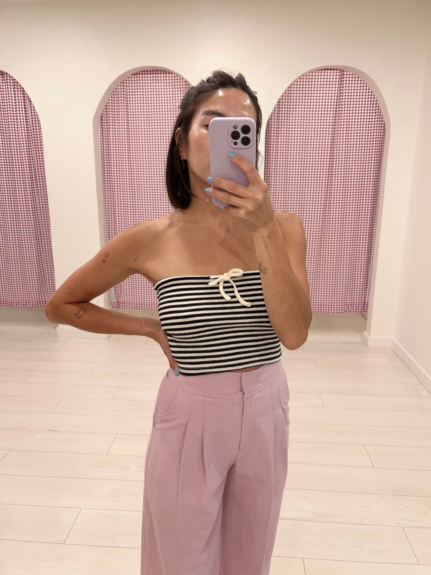 MIYA Stripe tube top