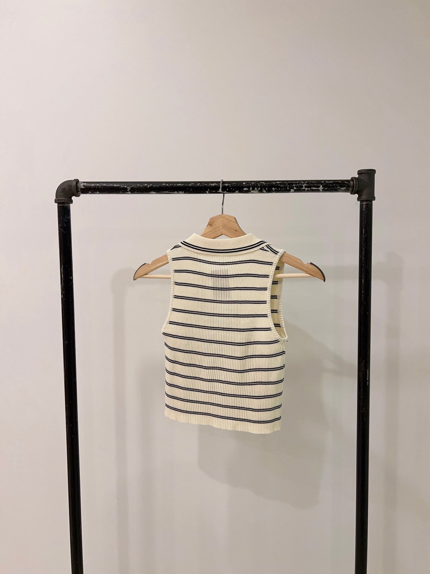LAMI Stripe collar top