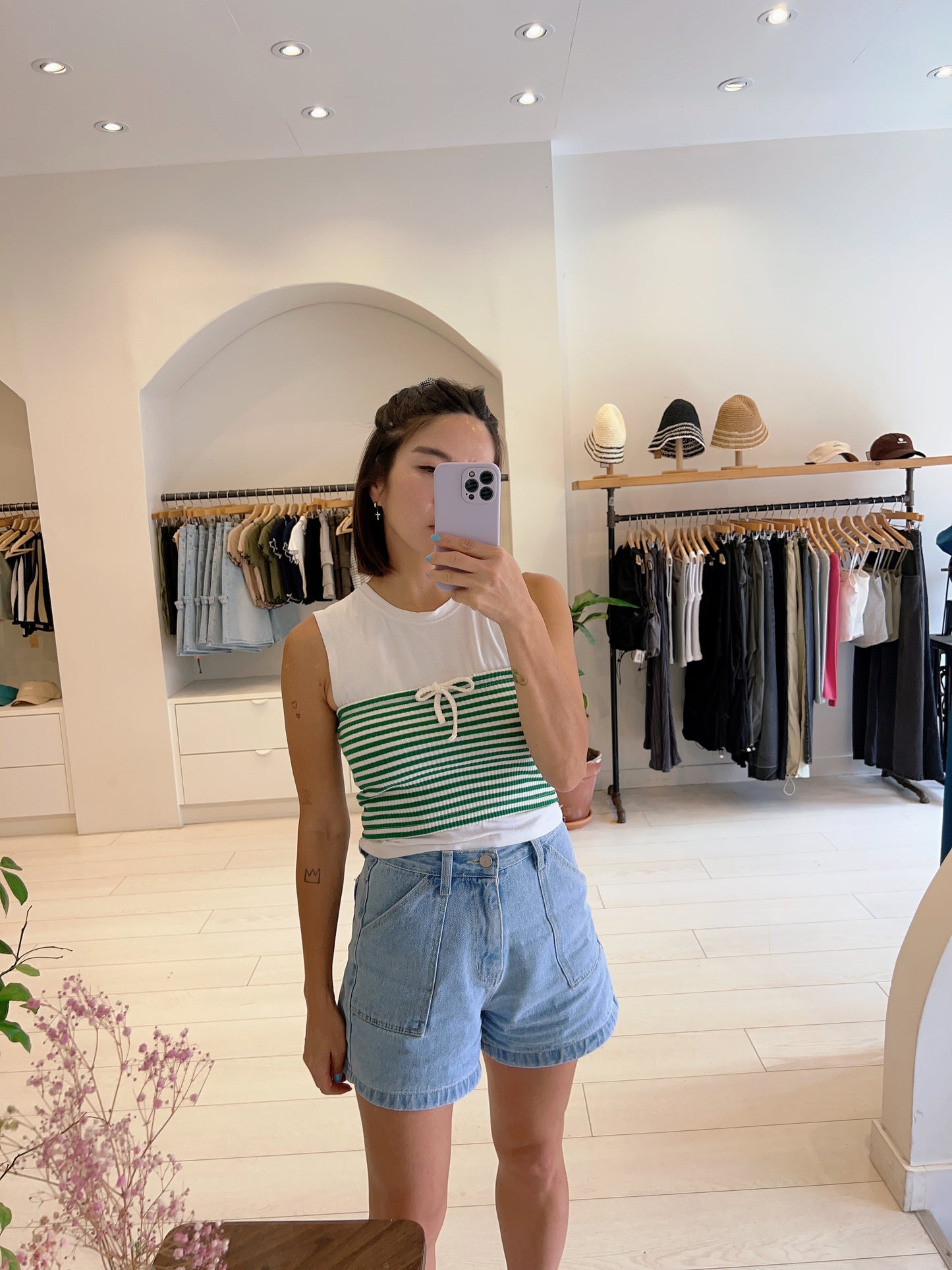 MIYA Stripe tube top