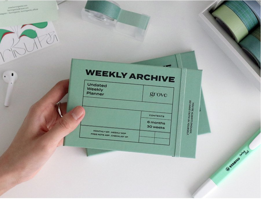 KAKAO Hardcover weekly planner