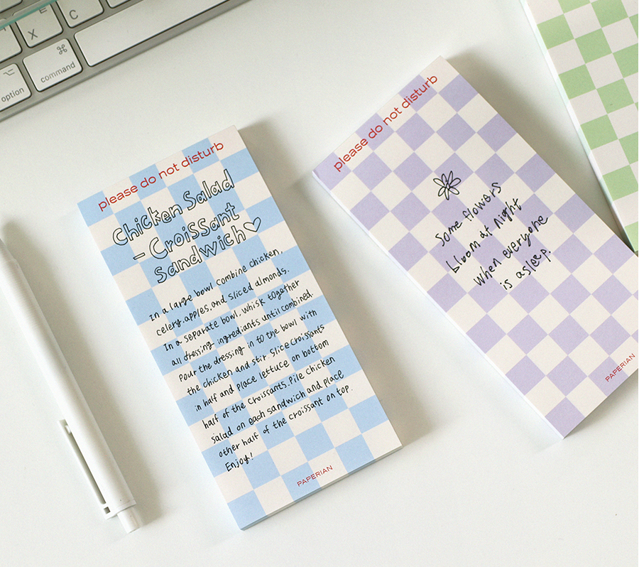 PAPER Checker memo pad
