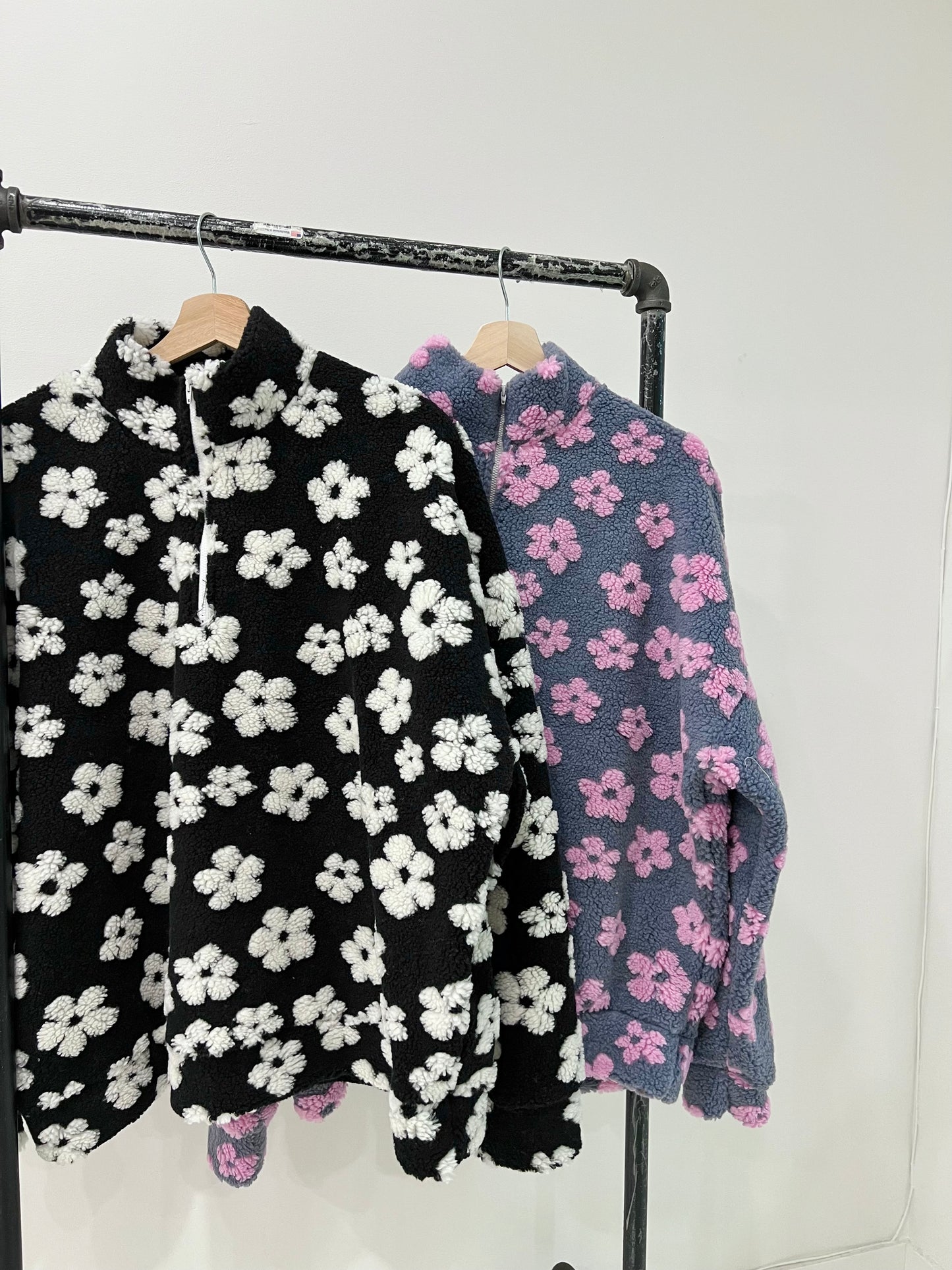 FLORA Half zip fleece top