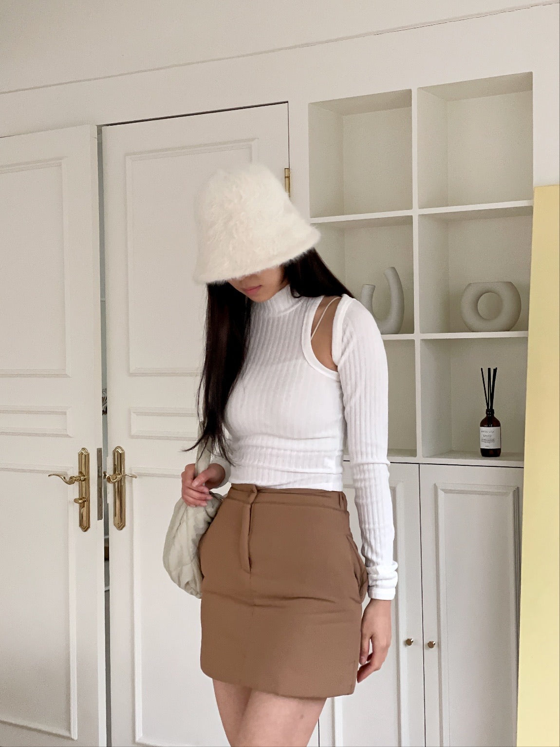 JUNO Padded shirt jacket