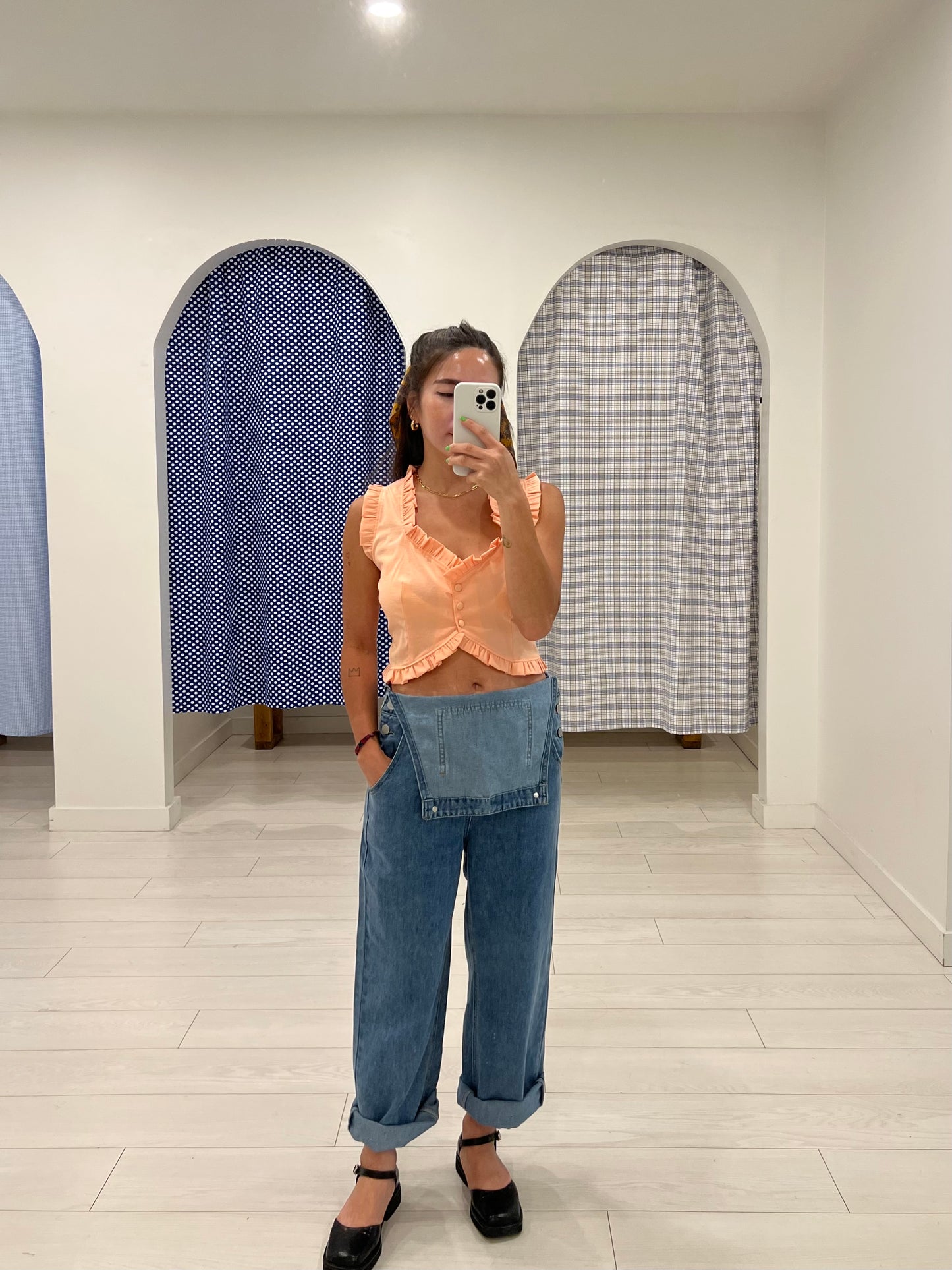 RANEL Frill tank shirt