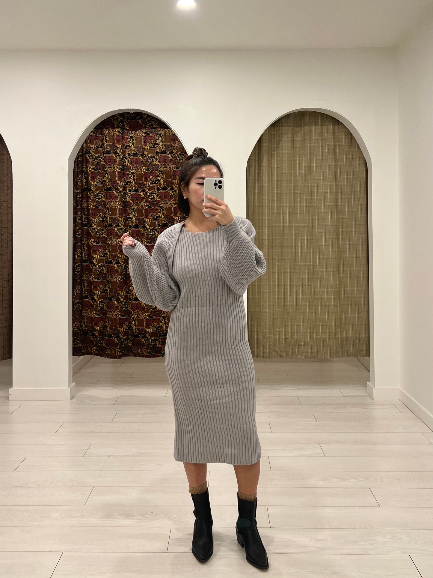 SAFE Wool dress shrug set