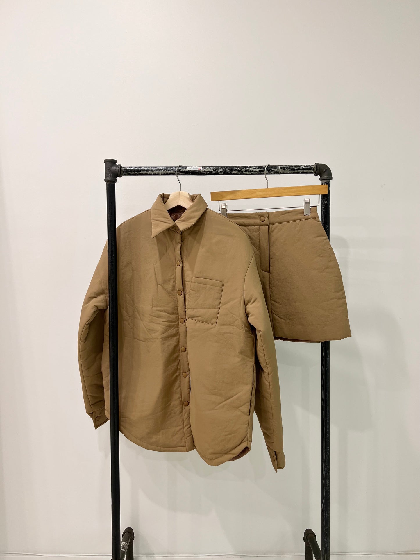 JUNO Padded shirt jacket