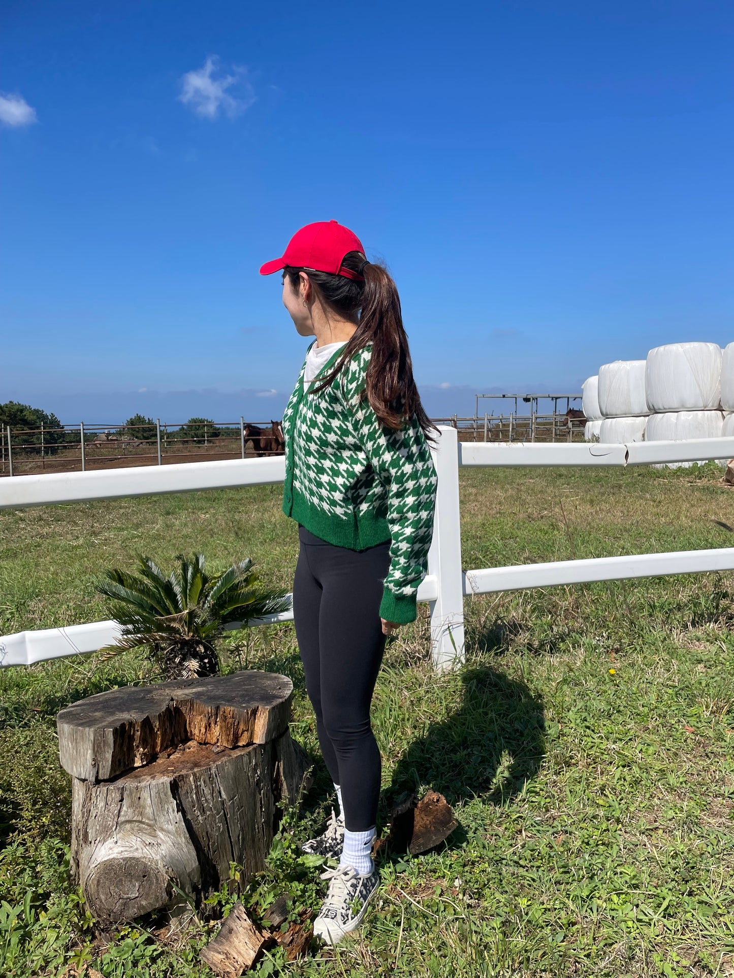 EMMA Houndstooth cardigan
