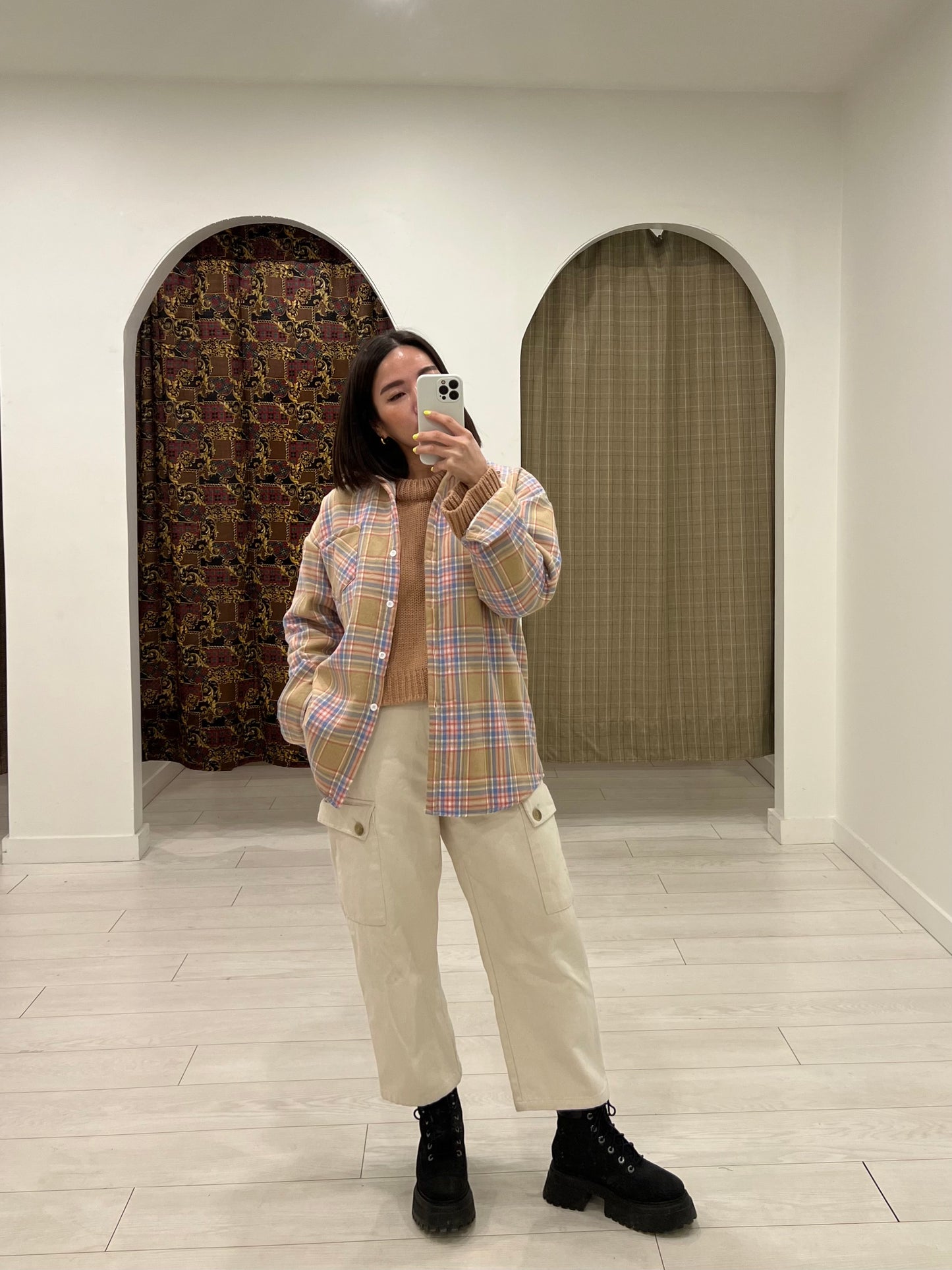 BAM Fleece lined plaid shirt