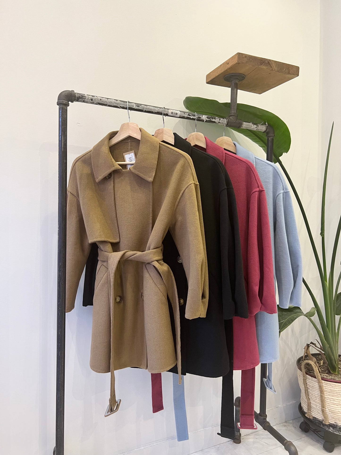 MURO Belted wool jacket
