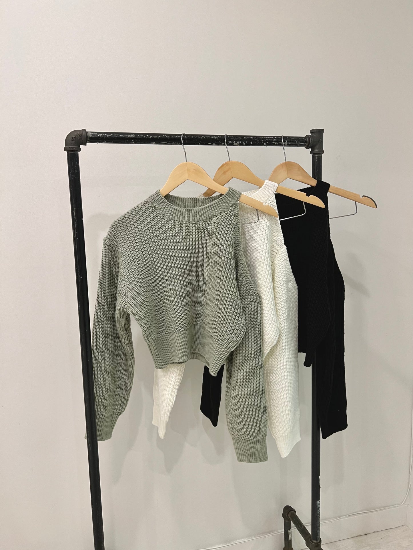 PAV Cutout shoulder knit top