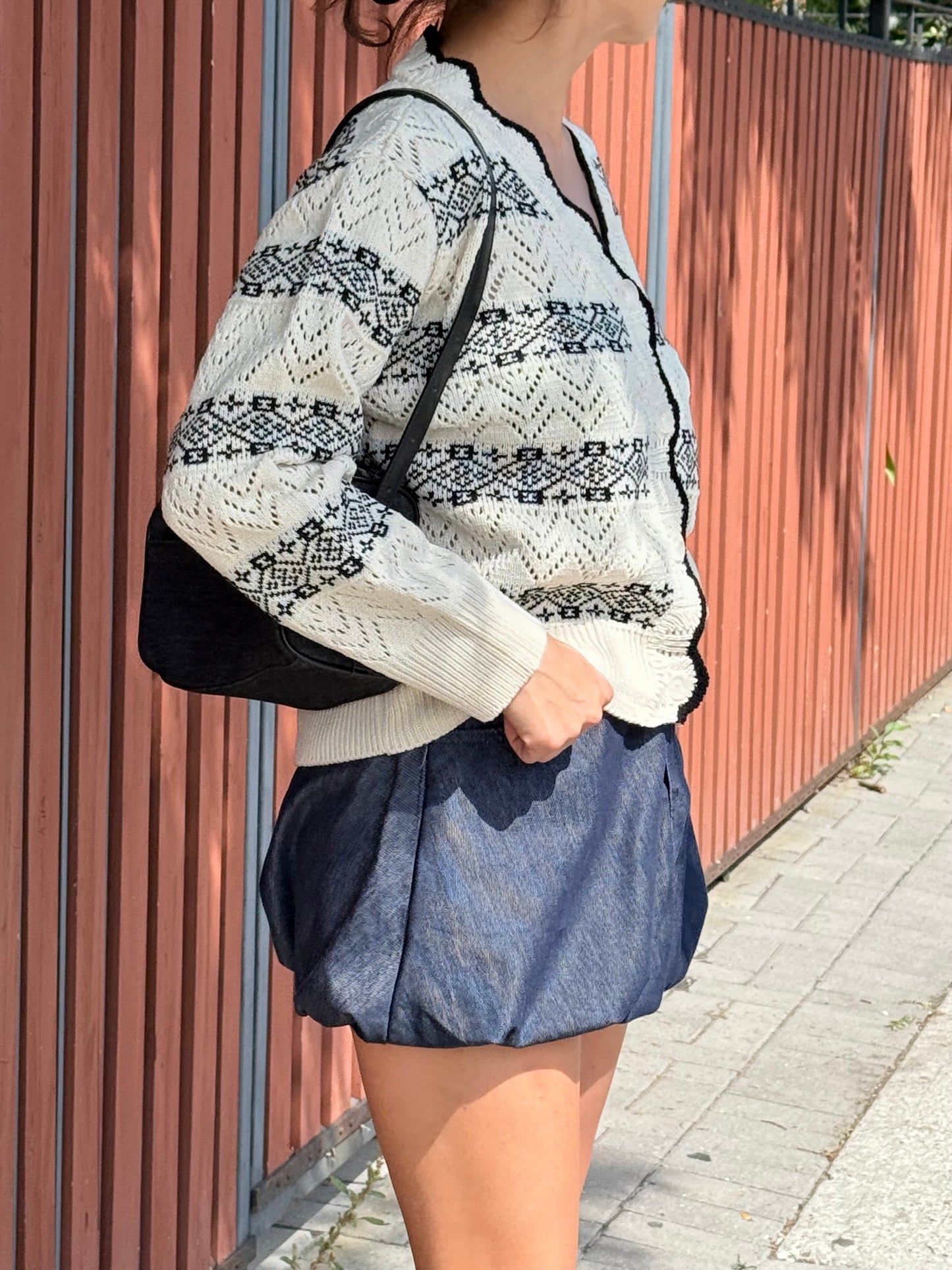 COZY  Printed cardigan