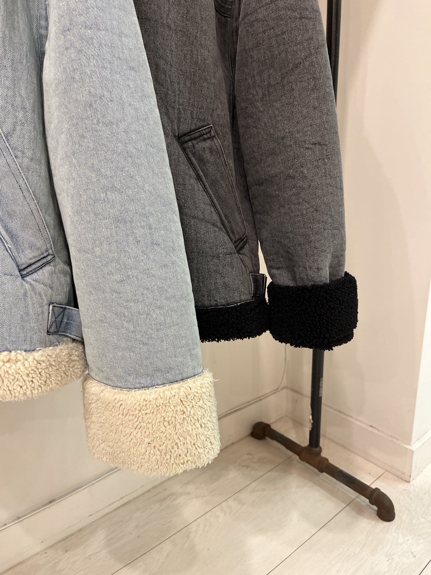 MICO Denim sherpa jacket