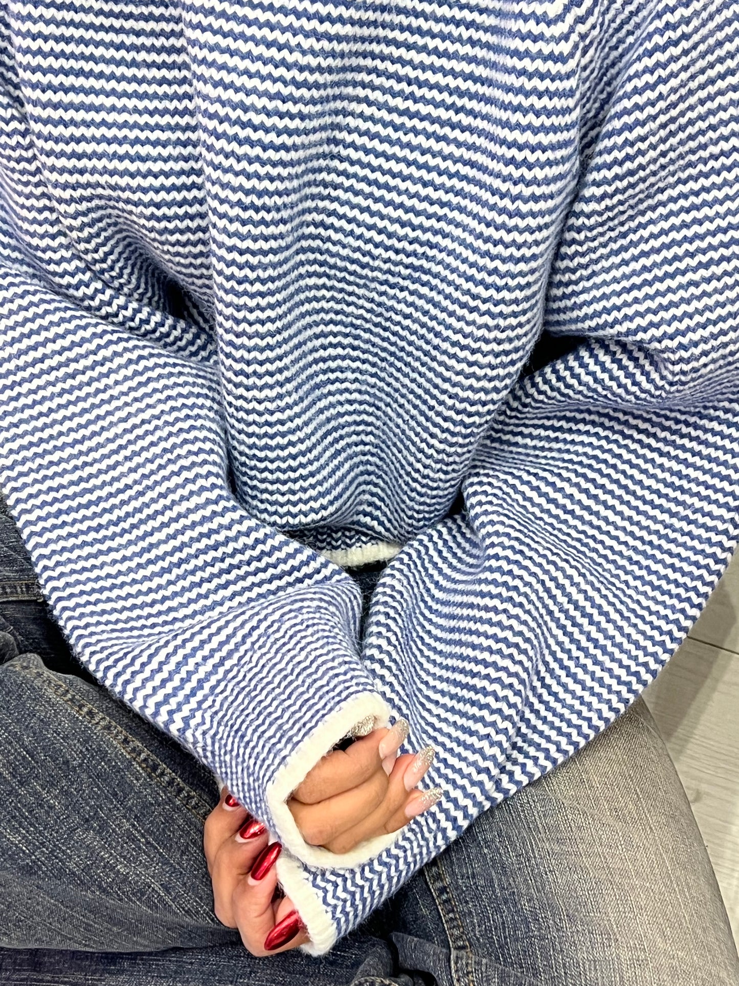 TOKU Stripe sweater