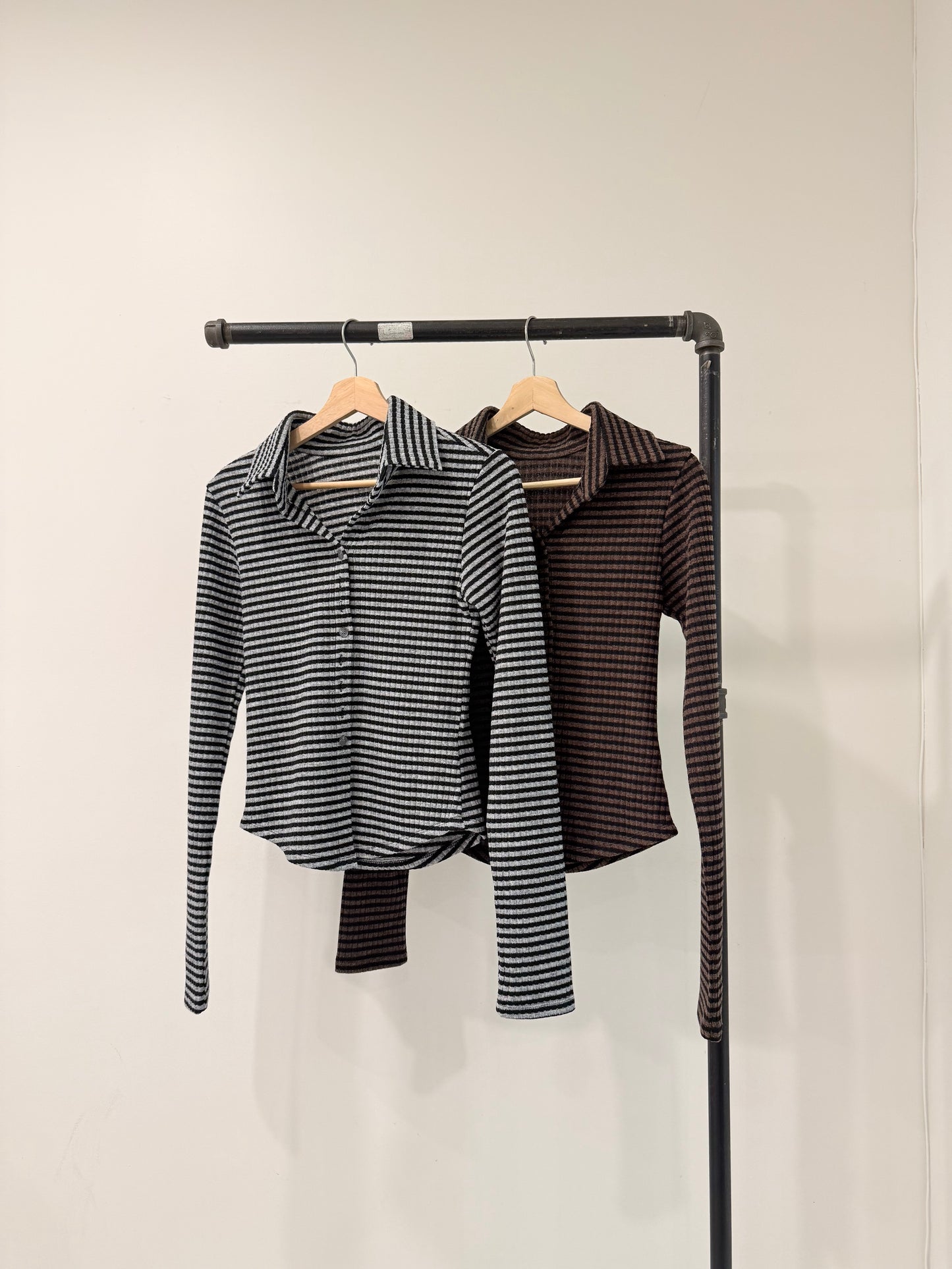 RAE Stripe knit shirt