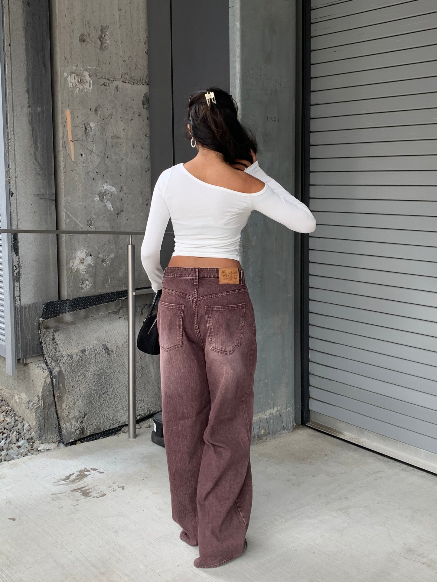 FIRE Stripe textured jeans