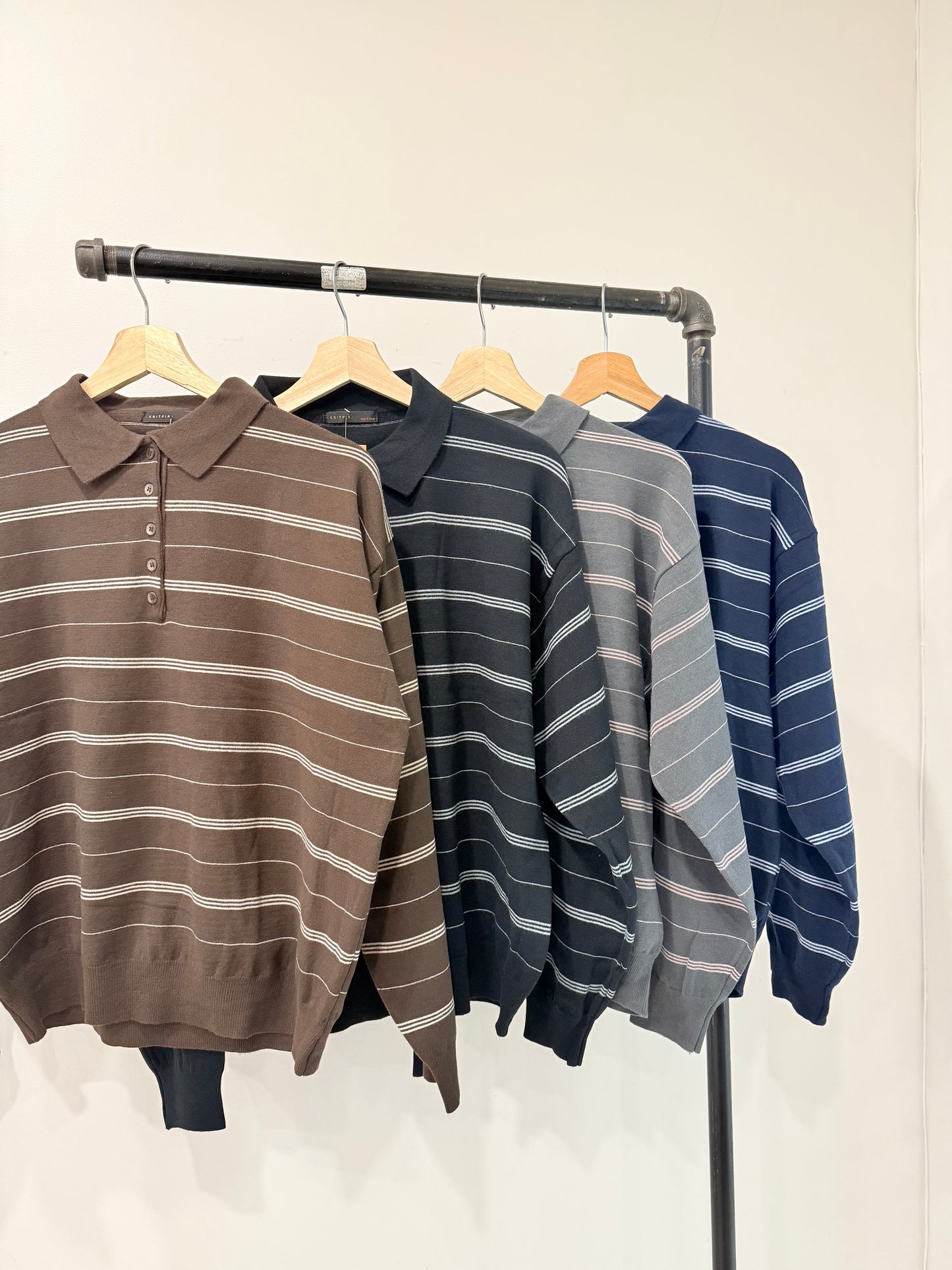 DRAMA Stripe knit top