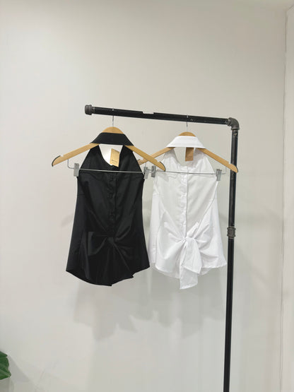 DASHA Backless halter shirt