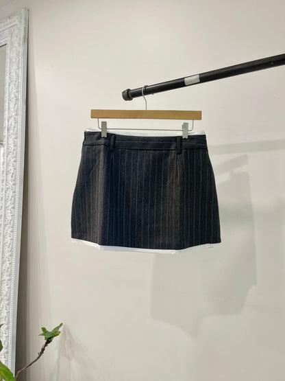 MABEL Pinstripe mini skirt