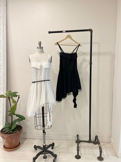 WILLA Asymmetric strap dress