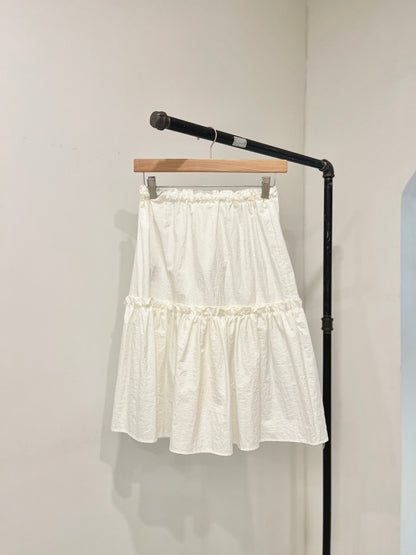 SHOOK Metallic midi skirt