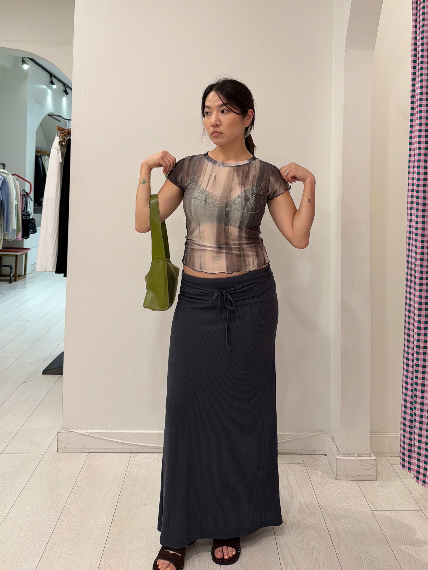 NAOMI Fold-over skirt