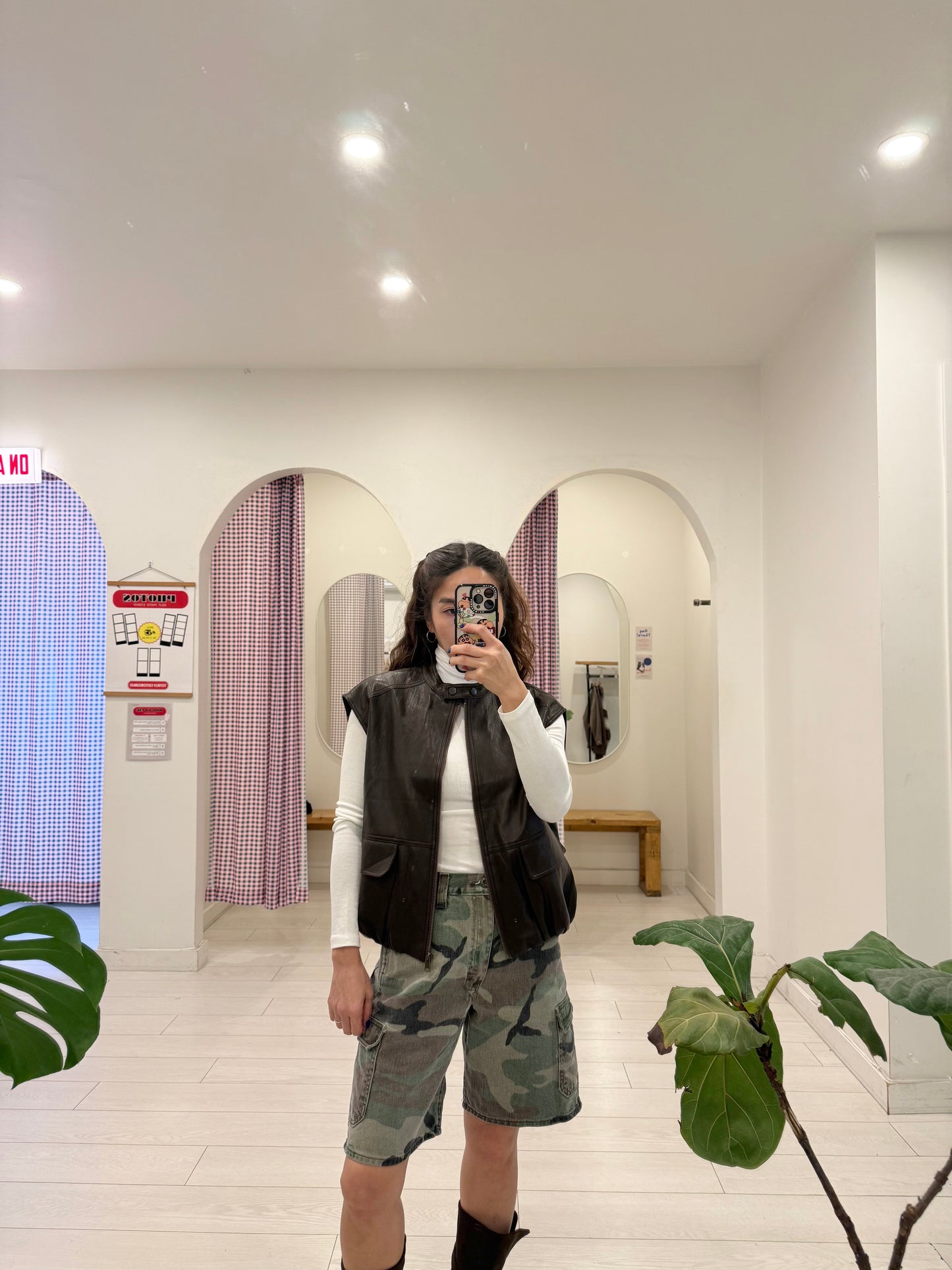 ANOR Vegan leather vest