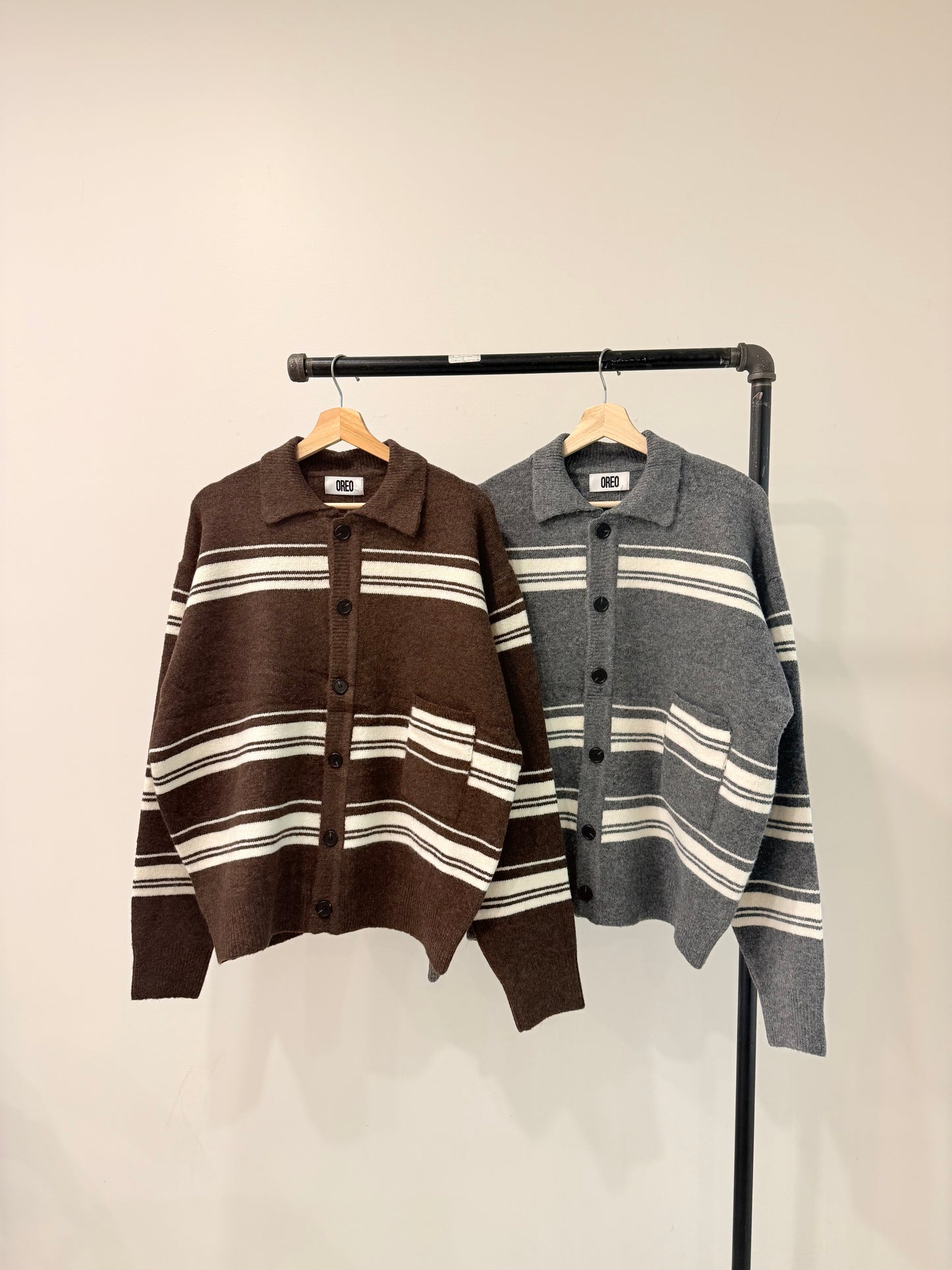 SAVANA Stripe cardigan
