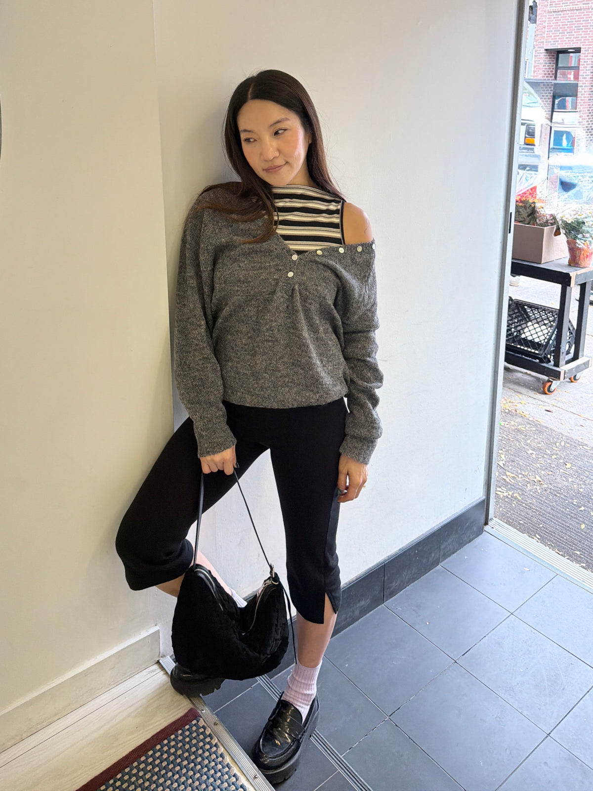 AGATHA Wool V-neckline sweater