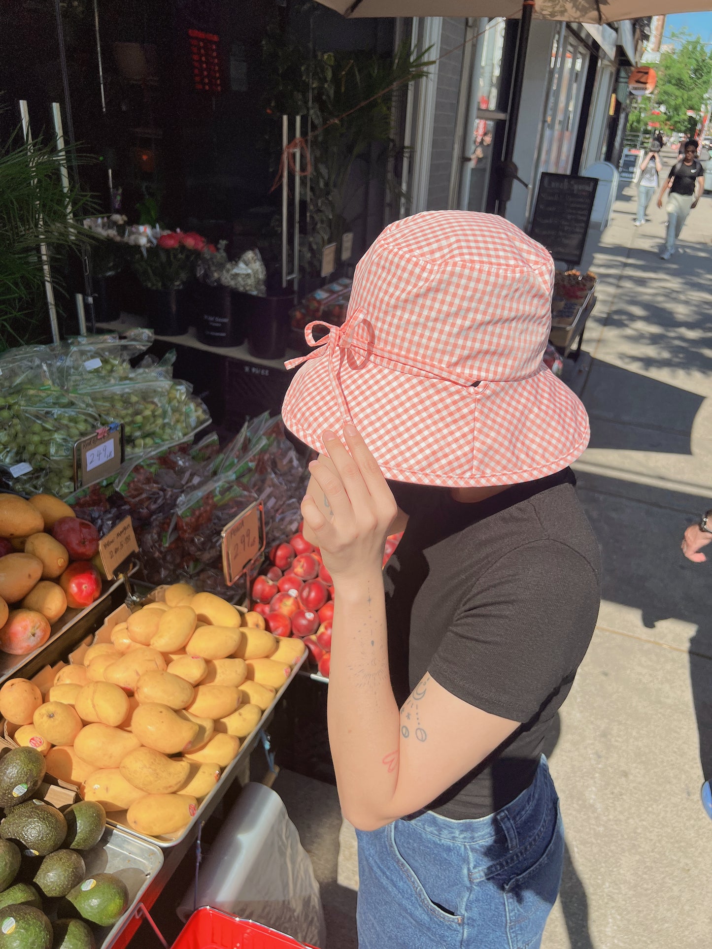 EMMY Checkered bucket hat