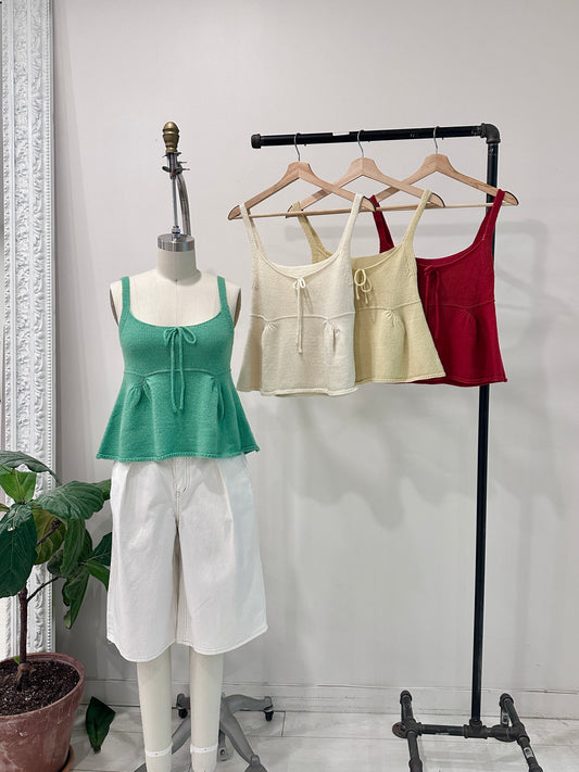 WELLIE Knit peplum top