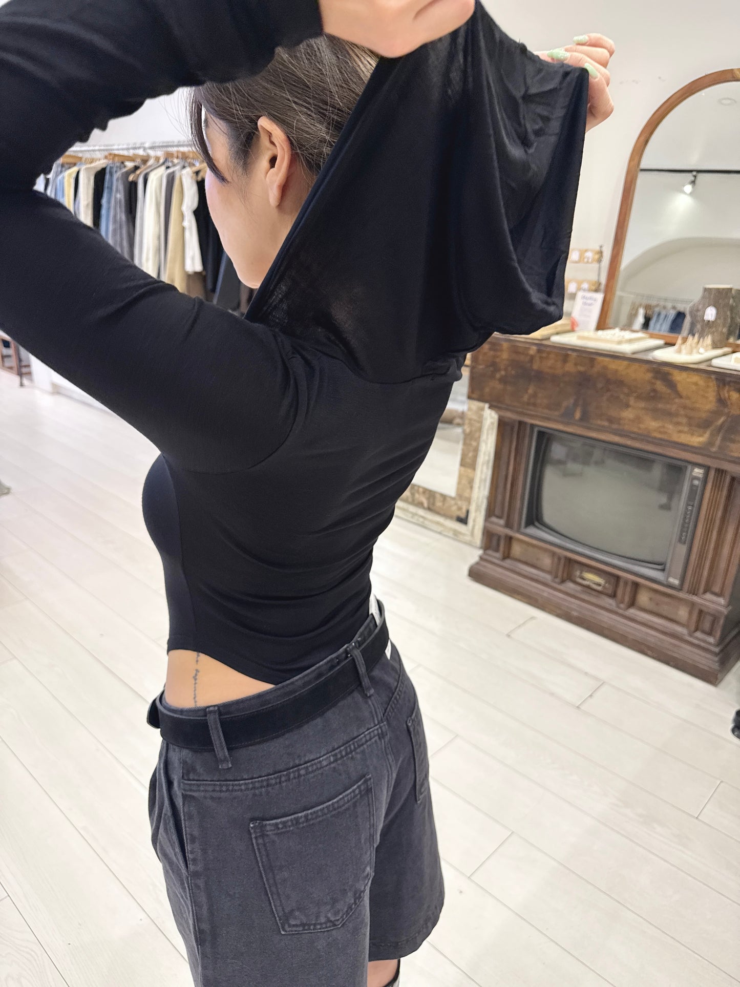 DRAG Hooded bodysuit