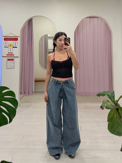 AARON Tucked front jeans