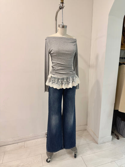 YEJI Embroidery wrap skirt