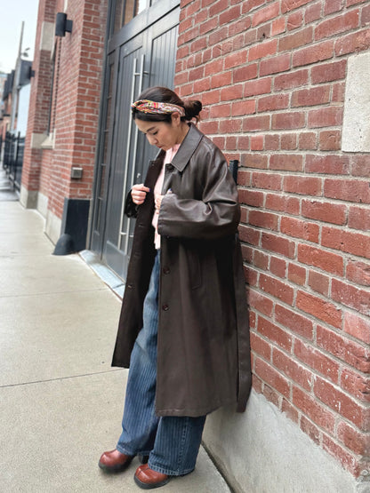 MAYBE Vegan leather coat