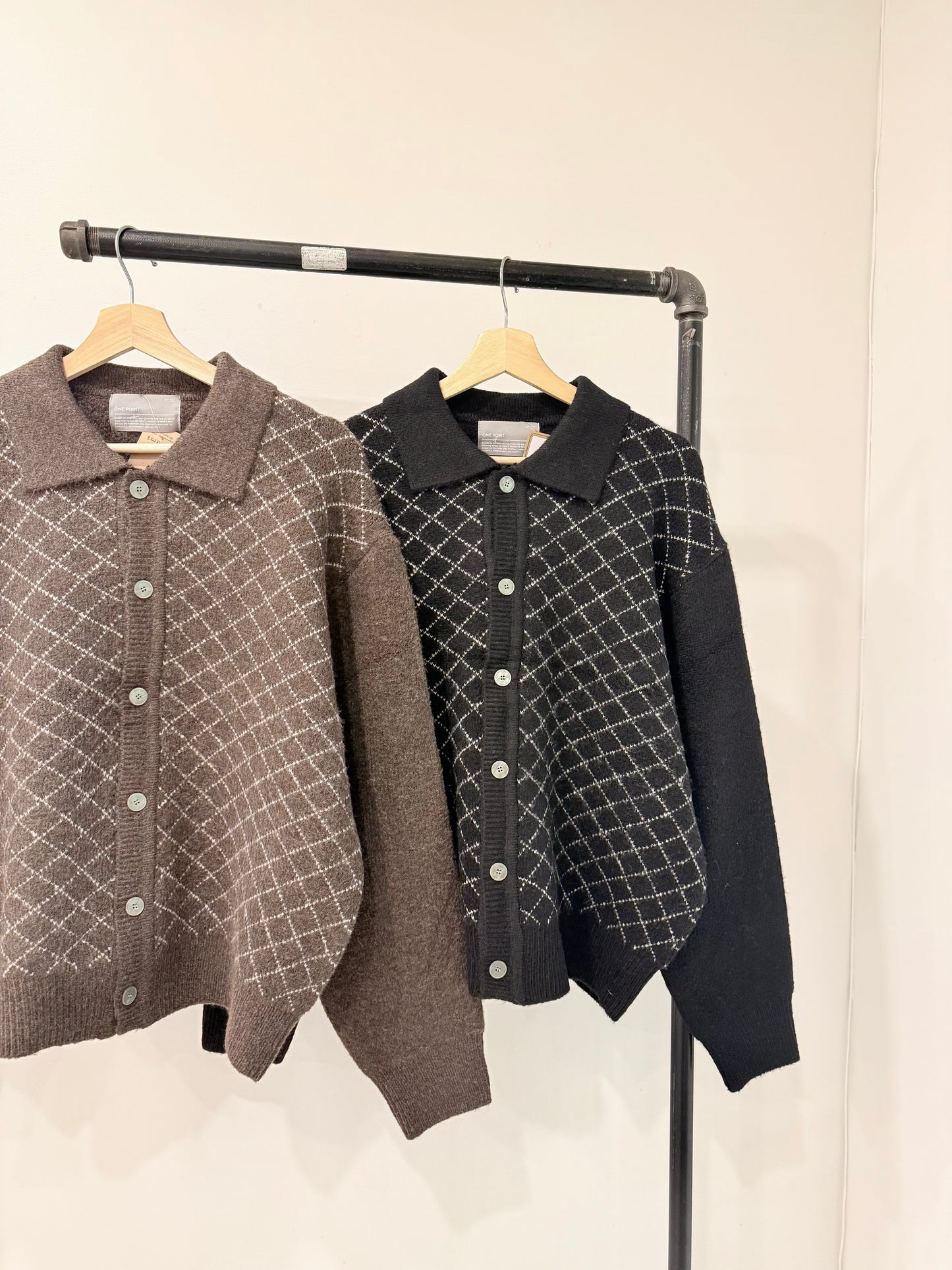 STOLEN Grid cardigan